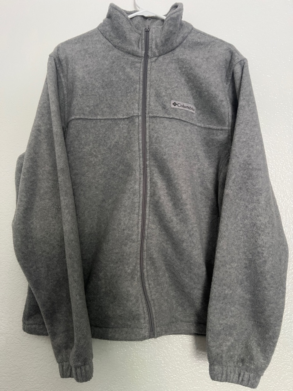 Columbia Gray Full-Zip Fleece Jacket